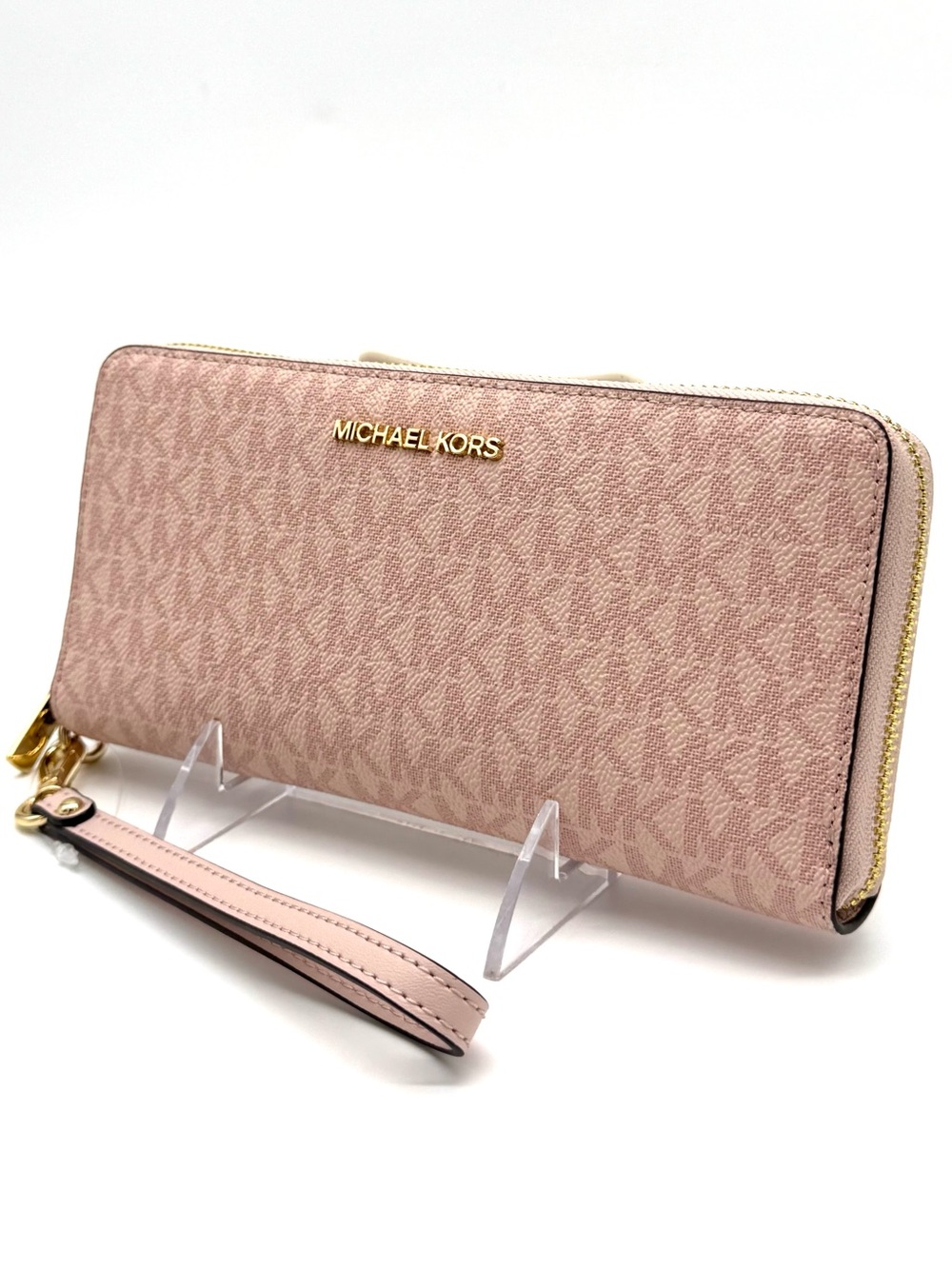 Michael Kors Large Continental Wallet Powder Blush Signature